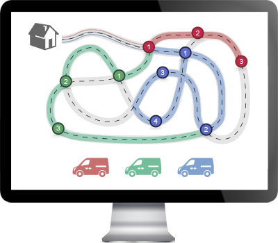 planificar rutas de reparto